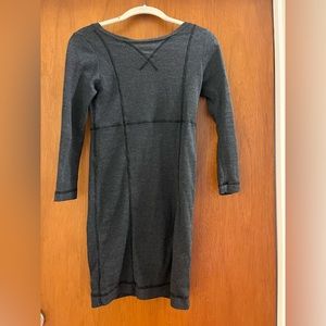 AIKO bodycon grey waffle dress - size S